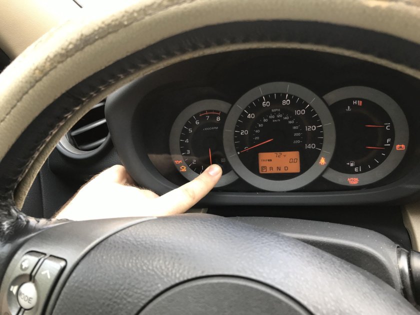 Тойота рав 4 индикатор давления масла