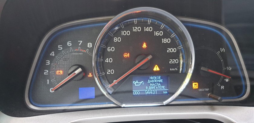 Тойота рав 4 индикатор давления масла