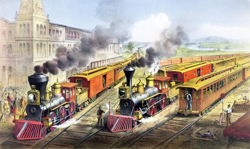 Паровоз США 19 век