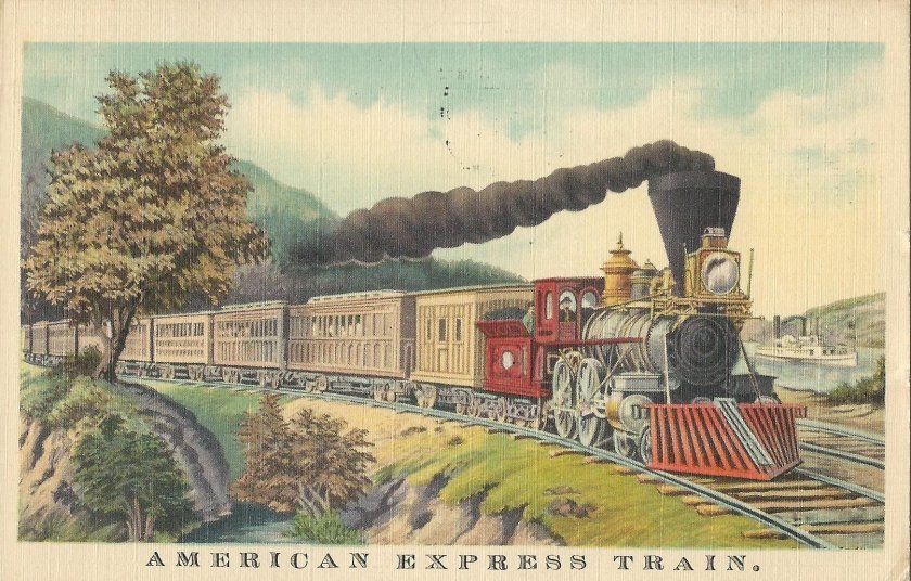 Паровоз 19 века Британии