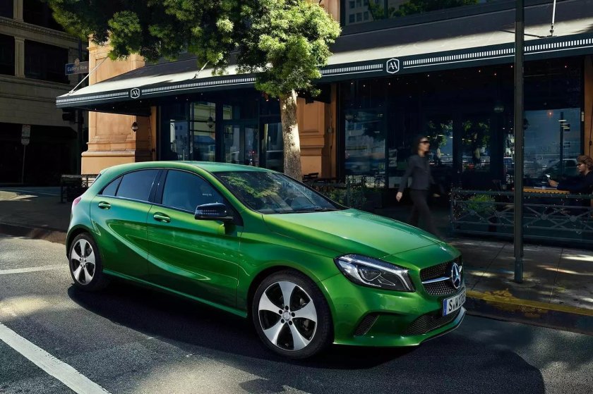 Мерседес а 180 зеленый