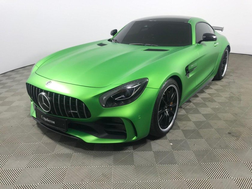 Мерседес АМГ ГТ зеленый