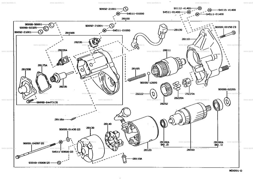 Стартер Тойота Дюна