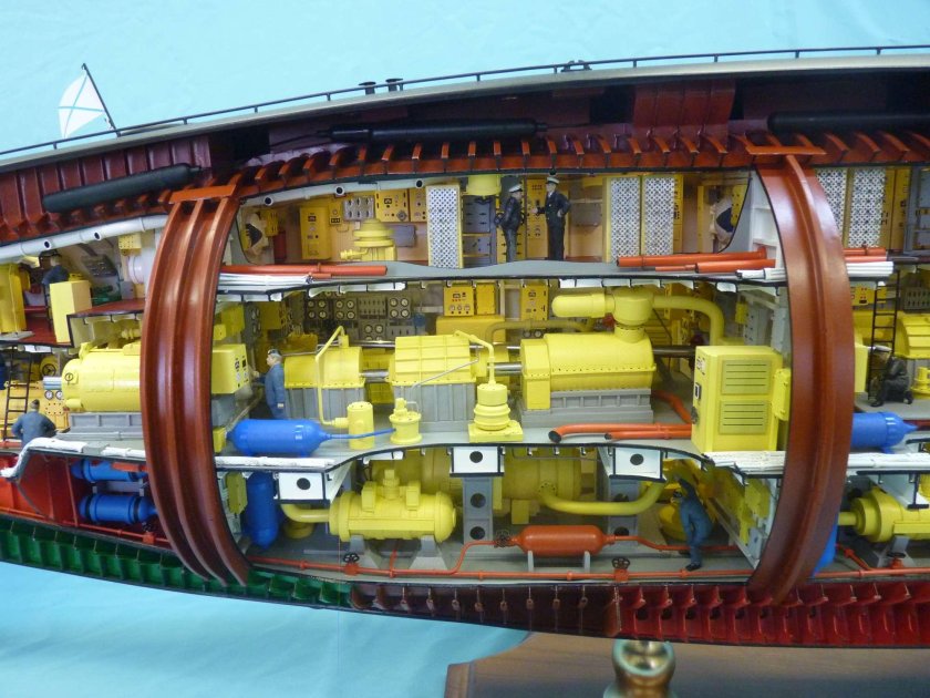 Модель атомной подводной лодки 667-а навага