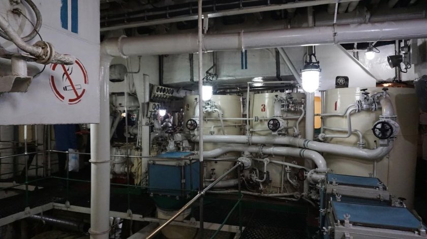 Машинное отделение на судне