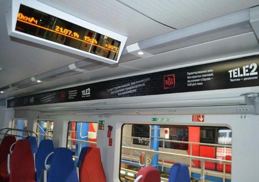 Багажные полки в Ласточке