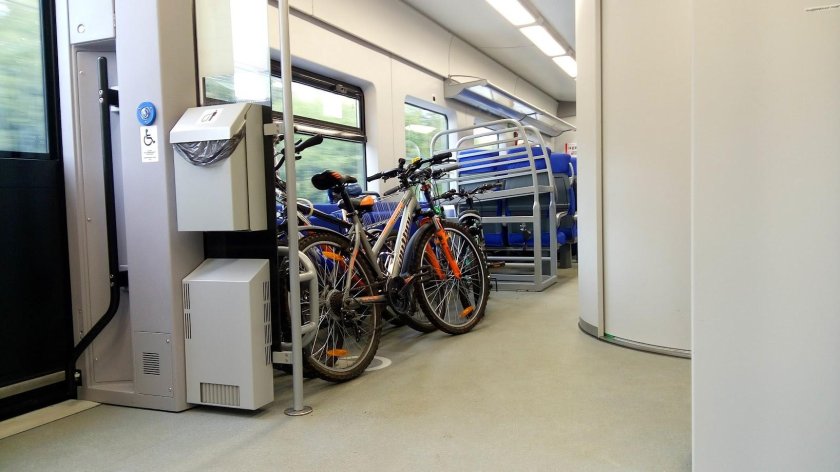 Велосипед в поезде