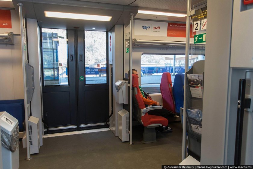 Поезд Ласточка МЦК туалет