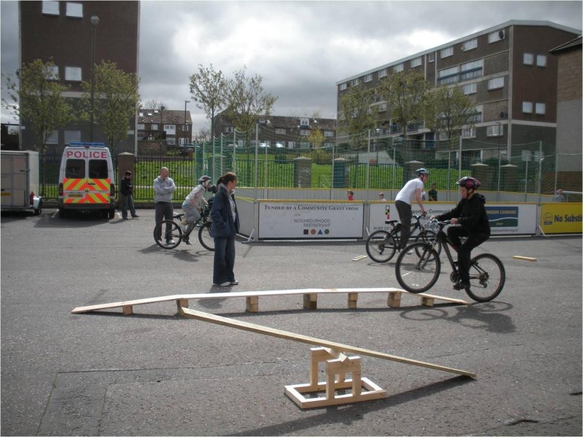 Полоса препятствий для велосипедистов