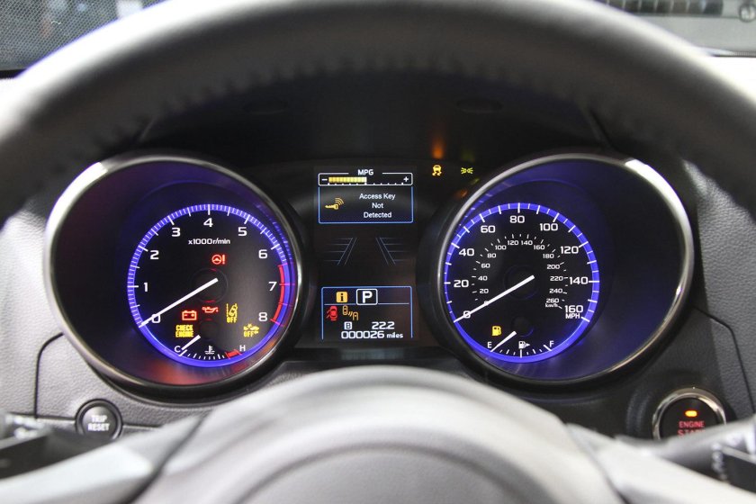 Субару Аутбек 2017 приборная панель