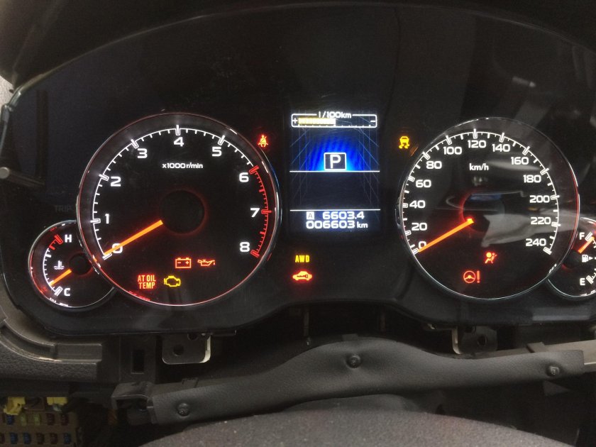 Панель приборов Субару аутбжк