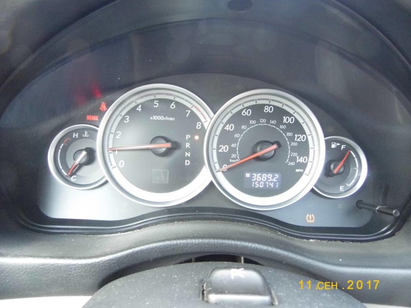 Субару Аутбек панель приборов