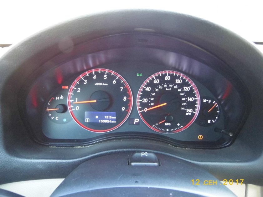 Панель оптитрон Subaru Outback