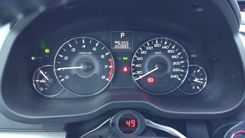 Субару Аутбек 2011 панель приборов