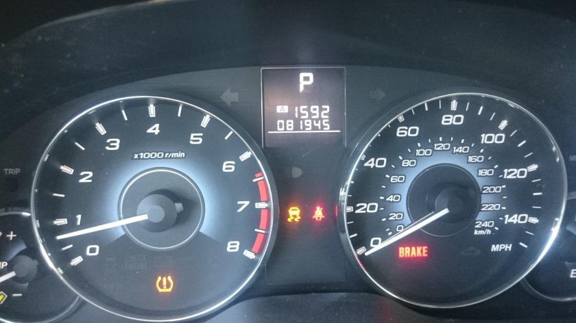 Значки на панели приборов Subaru Forester 2011