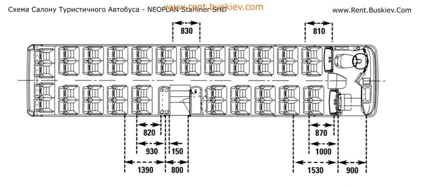 JAC hk6120 схема расположения мест