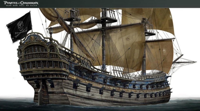 Галеон корабль черная Жемчужина