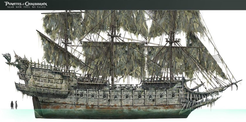 Летучий голландец корабль пираты Карибского