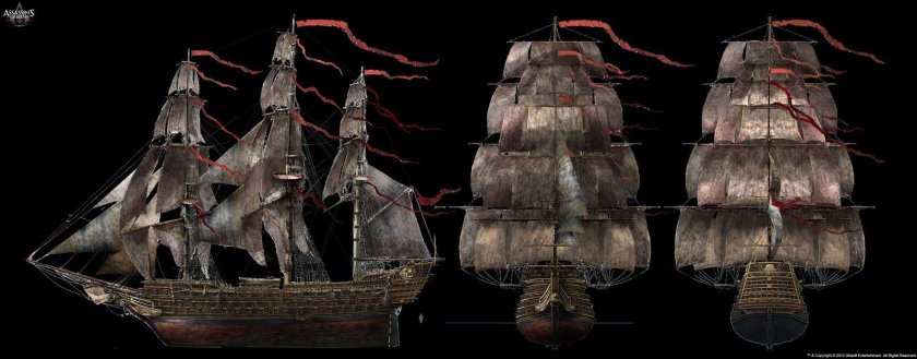 Корабль из ассасин Крид 4