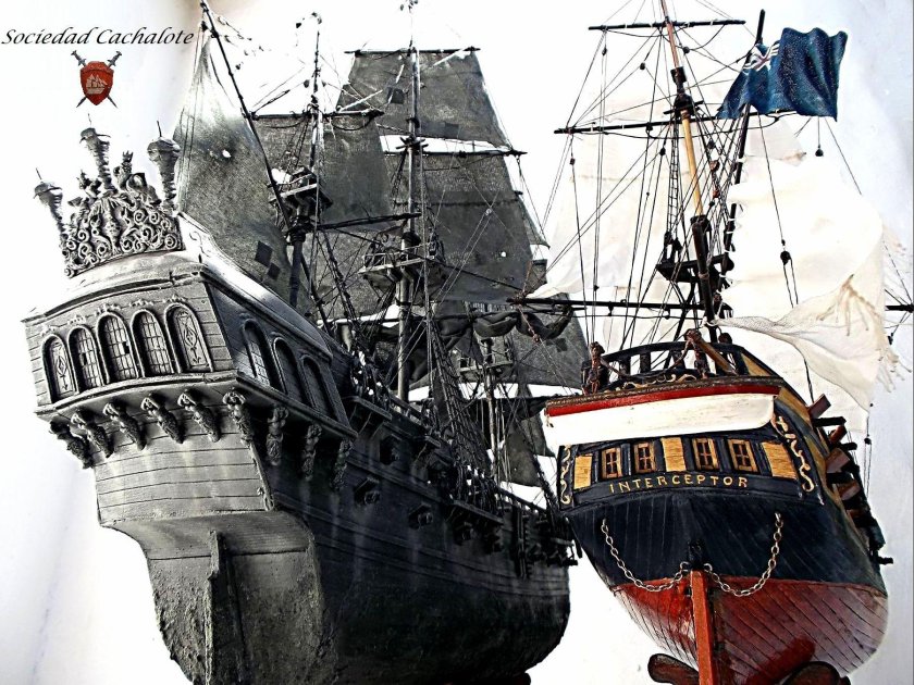 Бриг перехватчик пираты Карибского моря