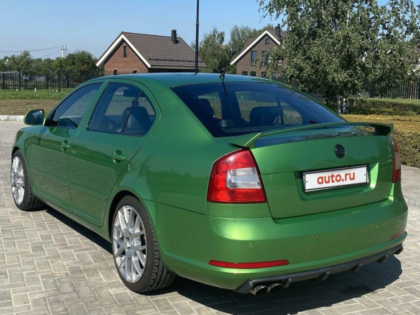 Skoda octavia a5 rs зеленая