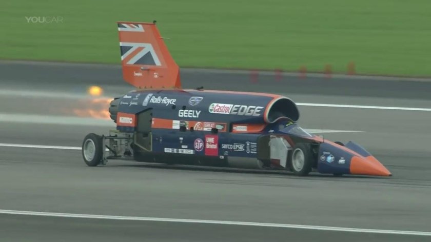 Энди Грин на Thrust SSC