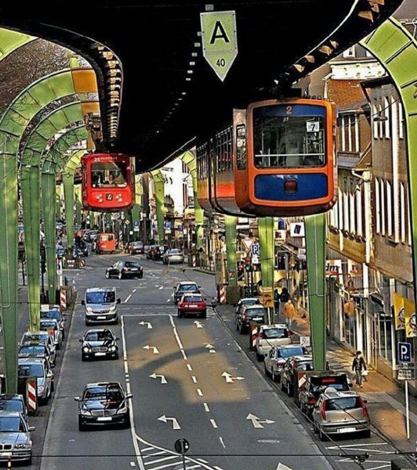 Вуппертальская подвесная дорога Германия