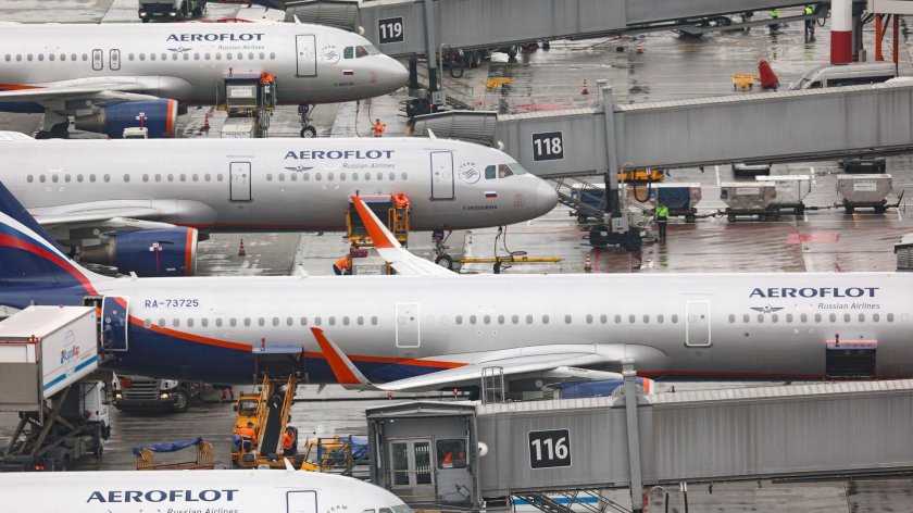 Самолет Аэрофлота в Индии