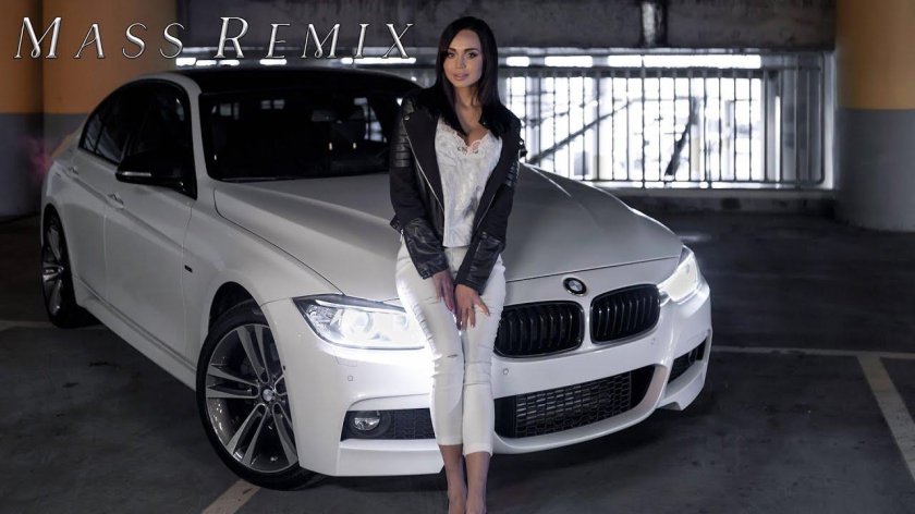 BMW f30 с девушкой