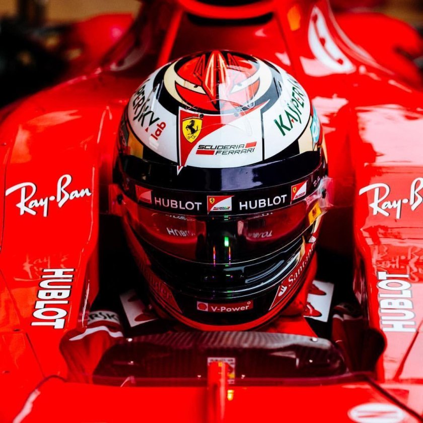 Шлемы гонщиков Феррари ф1