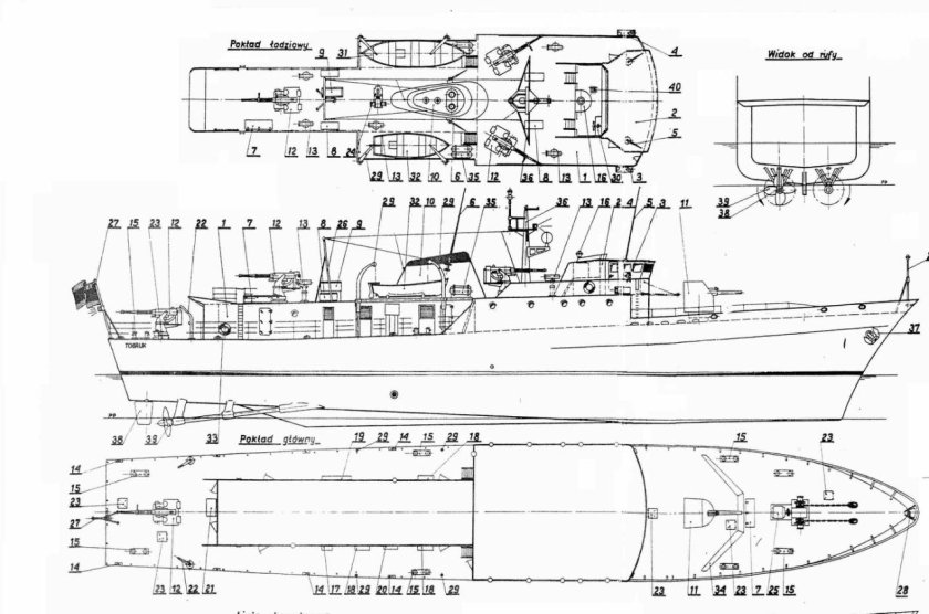 Катер 1124 чертеж