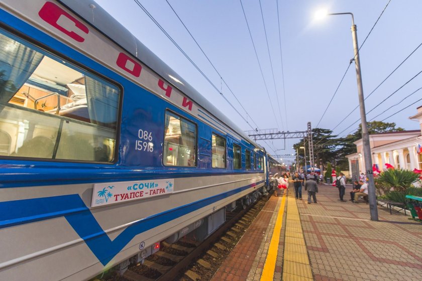 Ретро поезд Адлер Гагра