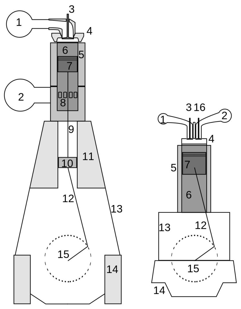 Крейцкопфный двигатель судовой