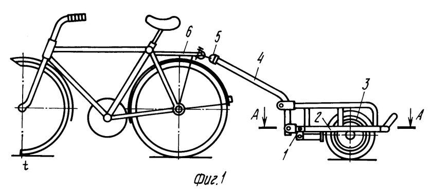 Грузовой велоприцеп в-924-3 чертежи