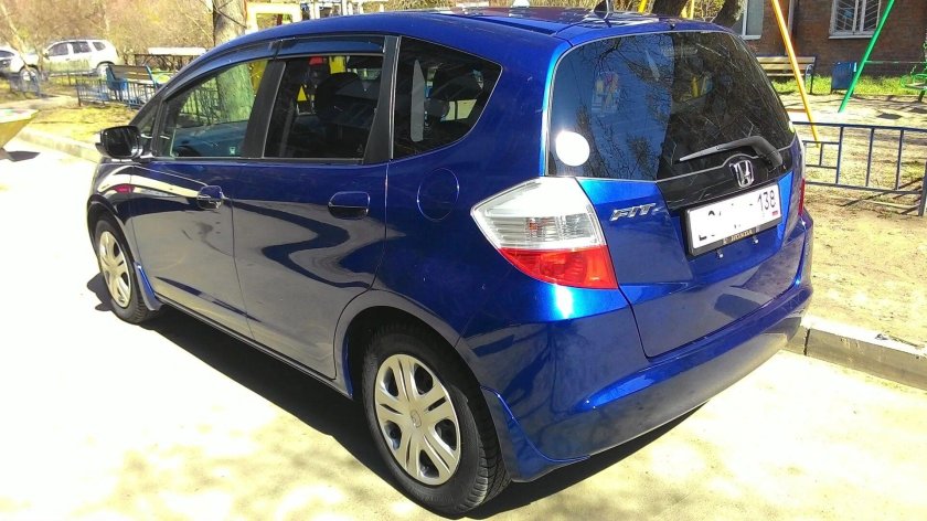 Хонда фит синяя