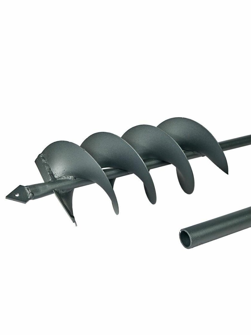 Двухзаходный шнек для грунта к бензобуру patriot