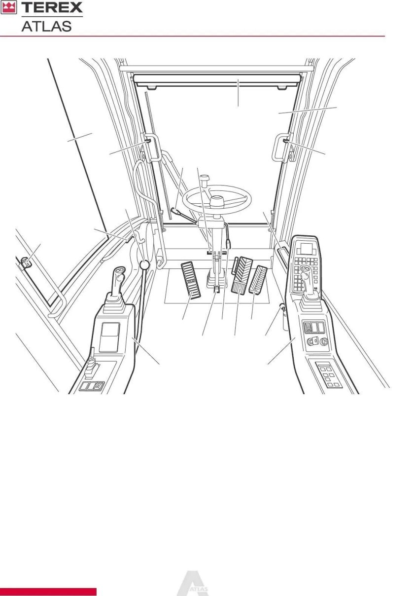 Рычаги управления экскаватора хитачи