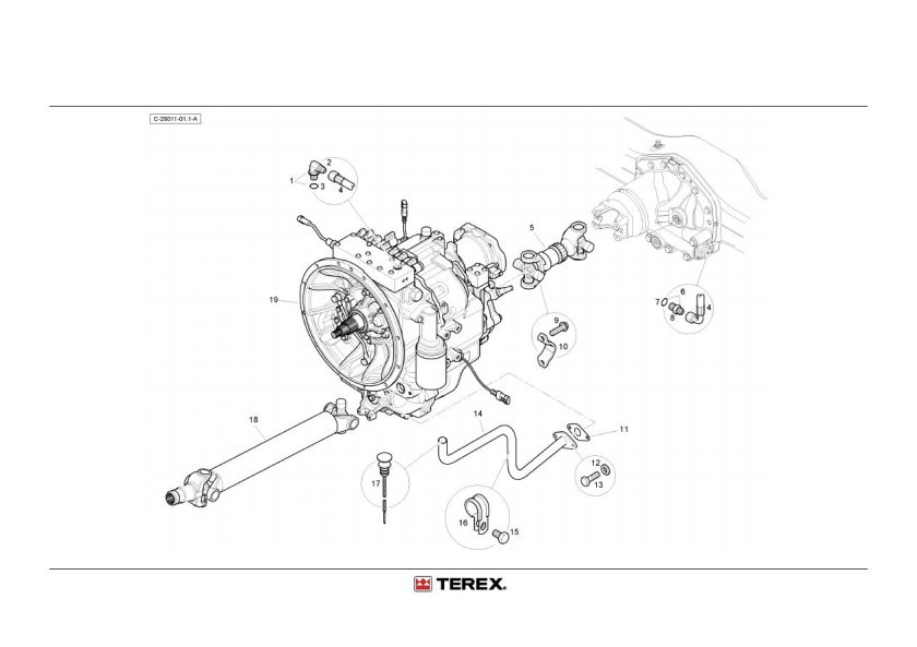 Блок предохранителей Terex TLB 825