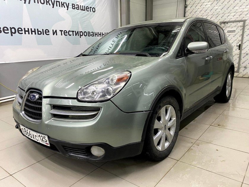 Субару Трибека 3.6 установка резины 19 255 55