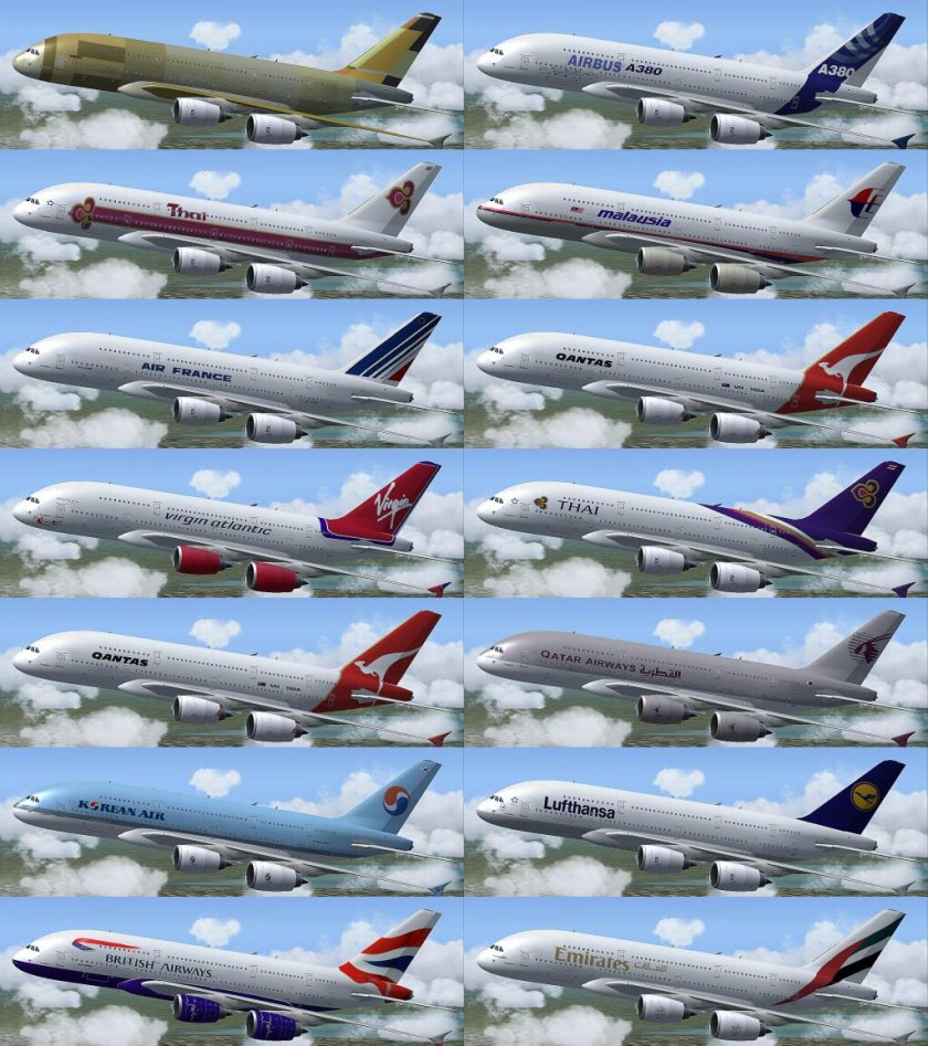 Airbus a380 самолёты Airbus Industrie