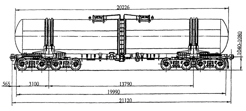 Модель 15-871 8-осная цистерна