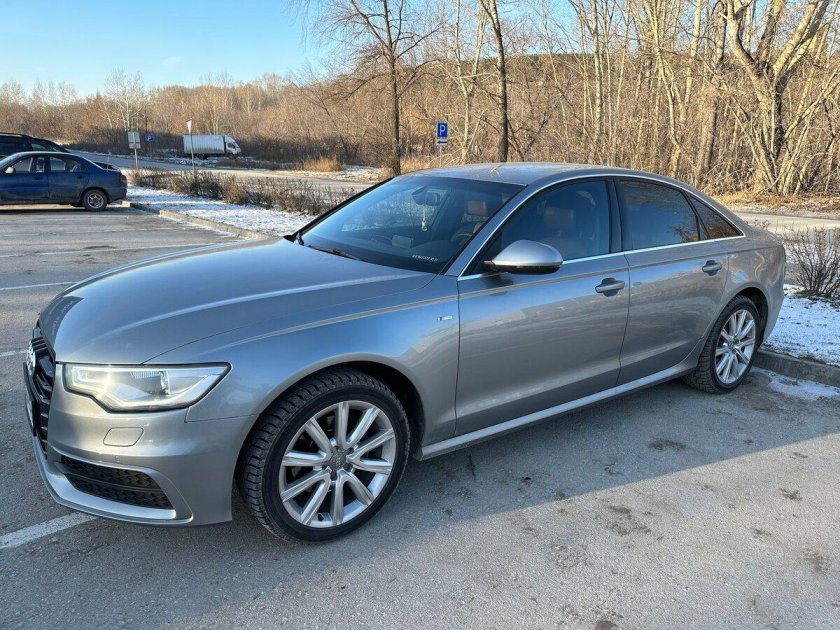 Серый audi a6 iv (c7) 2.8 cvt (204 л.с.) с пробегом