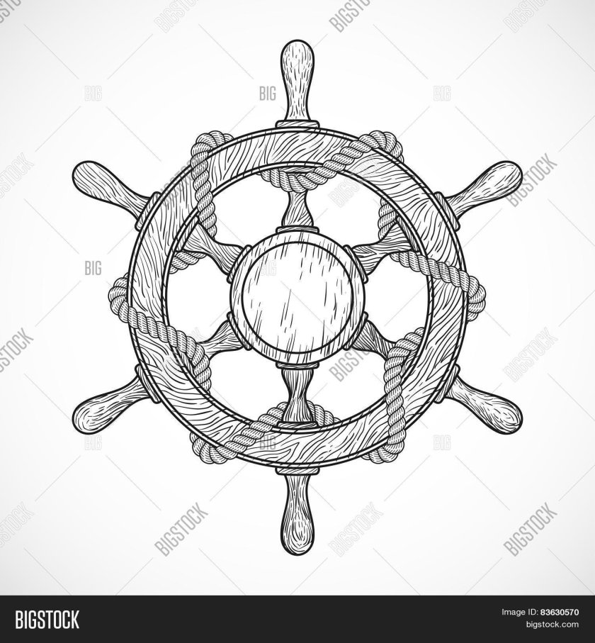 Штурвал рисунок