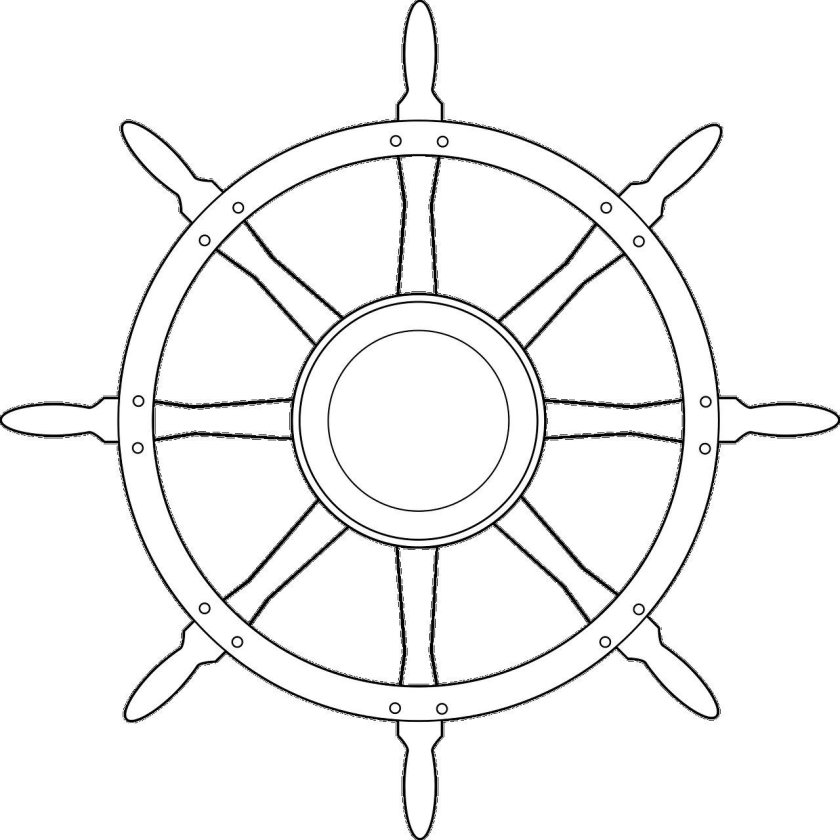 Рисунок штурвала корабля
