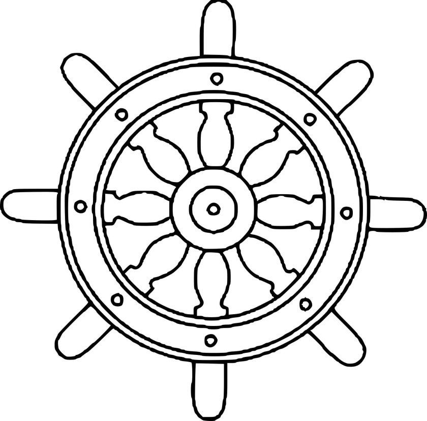 Штурвал раскраска