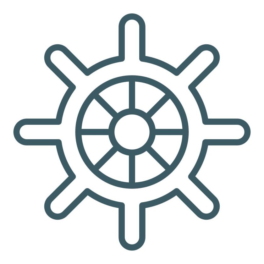 Штурвал трафарет