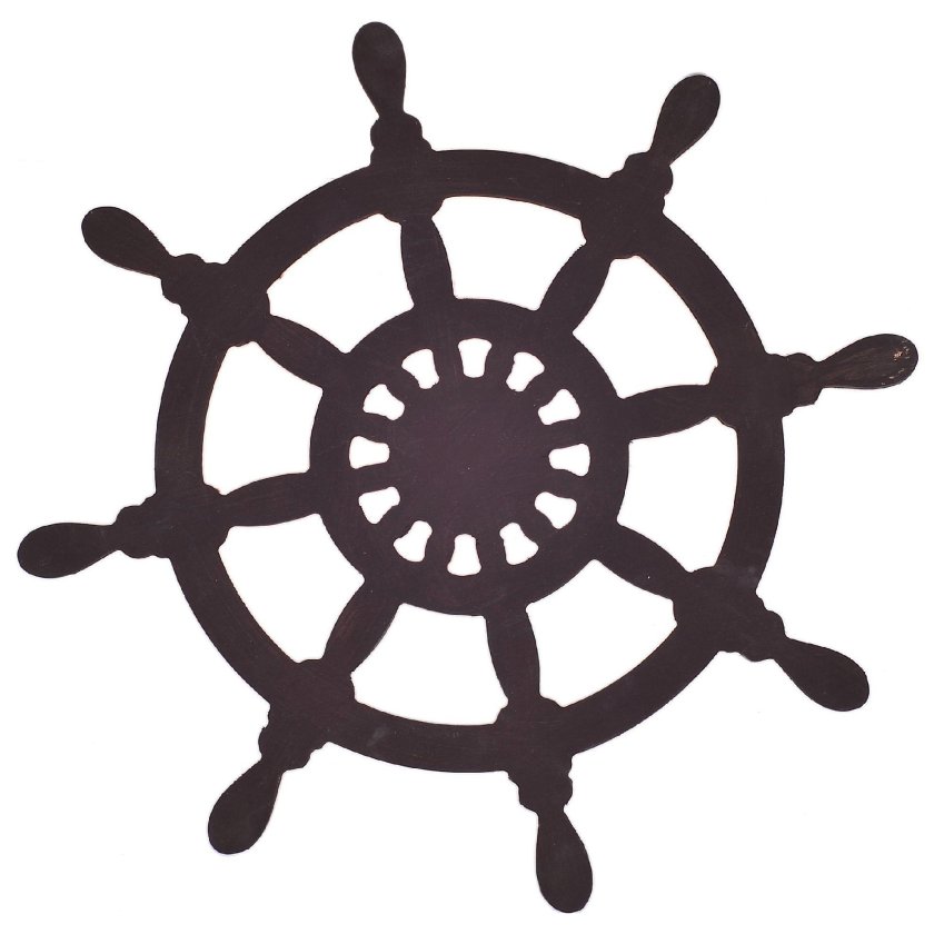 Штурвал трафарет