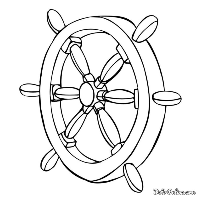 Штурвал рисунок
