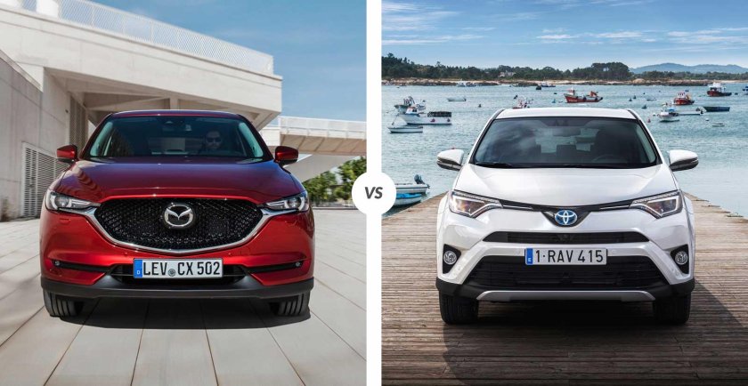 Новый тойота рав-4 против мазда сх 5