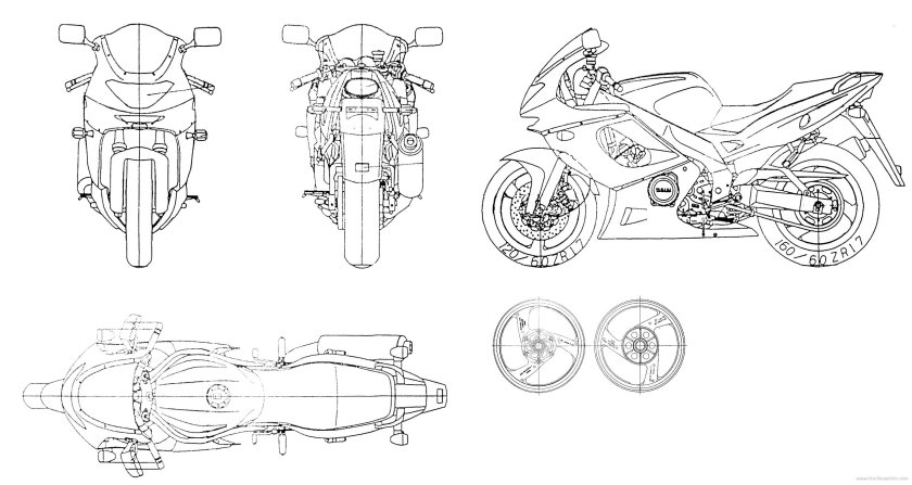 Yamaha YZF-r1 Blueprints
